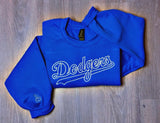 Dodgers Embroidered Crewneck